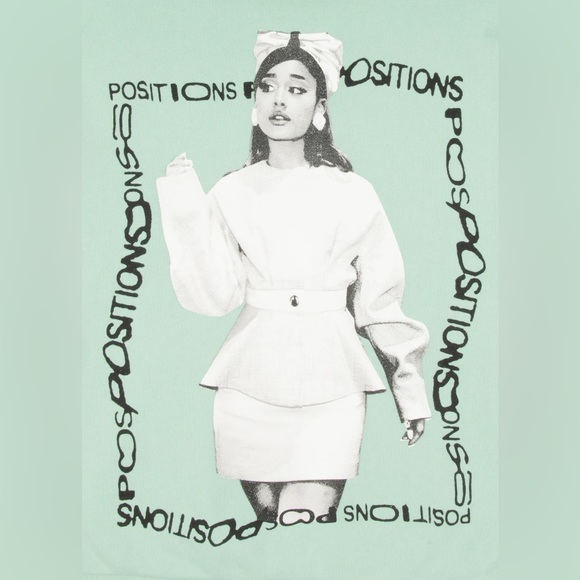 SOLD Ariana Grande Positions Mint Hoodie - Picture 2 of 11